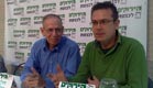רפי קישון אילן שלגי מפלגת הירוקים (צילום: גלעד שלמור, חדשות 2)