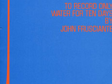 To record only water for ten days(יחצ)