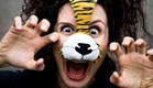 בחורה מחופשת לנמר (צילום: istockphoto ,istockphoto)