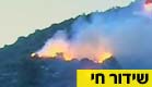 השריפה ליד טירת הכרמל (צילום: חדשות 2)