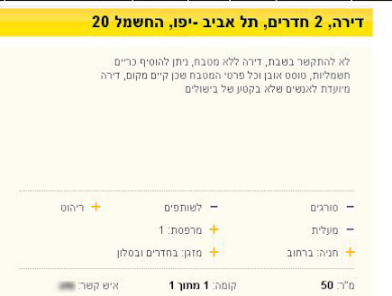 בלוג דירות מהגהינום רחוב החשמל לקוח מאתר הומלס (צילום: צילום מסך)
