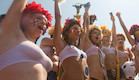 הבנות של FEMEN (צילום: צילום מסך)