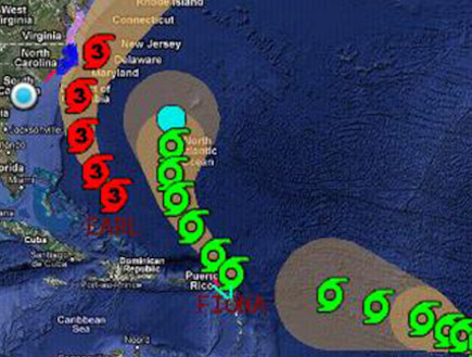 אפליקציית אנדרואיד Hurricane Hound (צילום: צילום מסך)