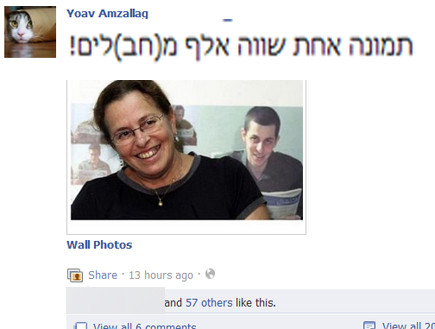 תמונה אחת שווה אלף מ(חב)לים. אביבה שליט מחייכת (צילום: צילום מסך ,facebook)