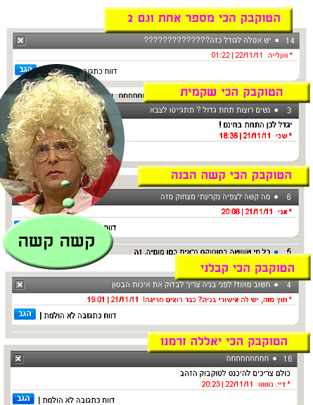 טוקבק הזהב (צילום: צילום מסך ,mako)
