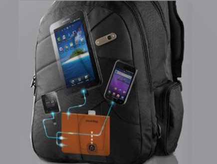 mypowerbag תיק שמטעין מכשירים אלקטרוניים(יחסי ציבור)