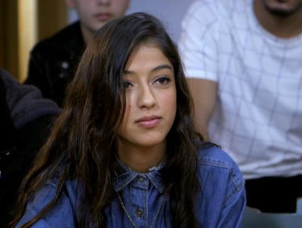 נופר סלמאן מתכוננת לדו קרב   (צילום: מתוך הכוכב הבא לאירוויזיון 2016 ,שידורי קשת)