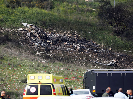 La scène de l'accident d'avion