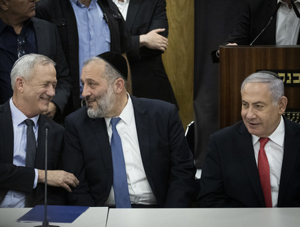 בנימין נתניהו, אריה דרעי, בני גנץ בנימין נתניהו, אריה דרעי, בני גנץ
