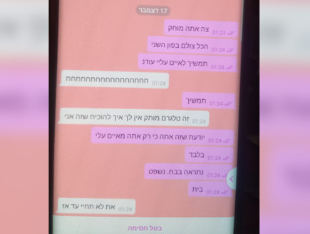 ההתכתבות של ג'ולי עם האדם שחשדה בו ההתכתבות של ג'ולי עם האדם שחשדה בו