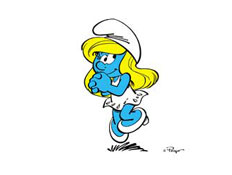 מה זה כחול וצהוב וחי בין גברים? (צילום: www.smurfs.com, האתר הרשמי של הדרסים: www.smurf.com)