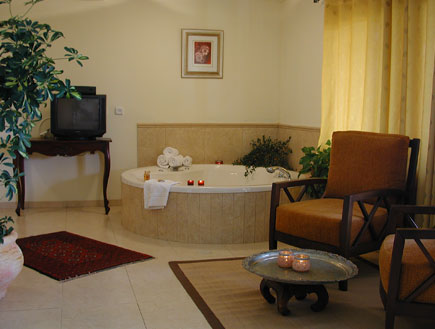 מלון אמירי הגליל-חדר במלון,ג'קוזי,כורסאות וטלויזיה