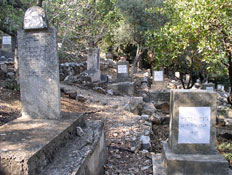 בית קברות במדרון בגדעונה (צילום: איל שפירא)