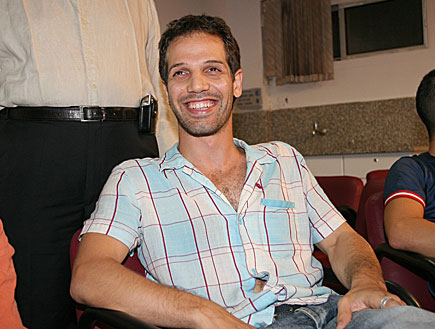 יוסף סוויד באירוע של האלופה באיצטדיון רמת גן (צילום: שוקה)
