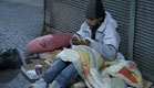 מחוסר בית ברחוב (תמונת AVI: אור גץ, חדשות1 ערוץ 2)