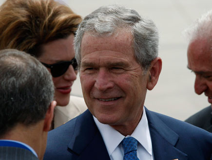 נשיא ארה"ב ג'ורג' בוש (תמונת AVI: עדי רם, חדשות)
