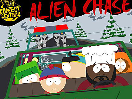 South Park Alien Chase,סאותפארק במרוץ