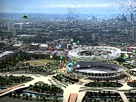 2012,אולימפיאדה,לונדון,אצטדיון,הדמייה (צילום: חדשות)