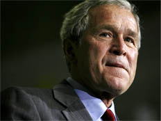 נשיא ארה"ב ג'ורג' בוש (צילום: רויטרס)