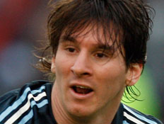 ליאו מסי במדי נבחרת ארגנטינה (צילום: רויטרס)