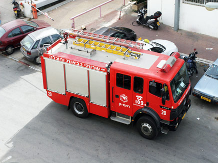 כבאית של מכבי אש (צילום: חדשות)