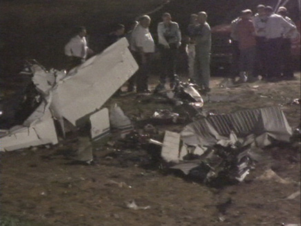 המטוס הקל שהתרסק אתמול בבצרה (תמונת AVI: חדשות)