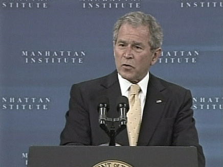 נשיא ארה"ב ג'ורג' בוש  (צילום: חדשות)
