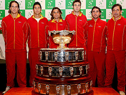 נבחרת ספרד בטניס (צילום: Matthew Stockman, GettyImages IL)