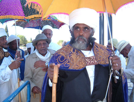 זקן אתיופי בחג הסיגד (צילום: אבי מספין)