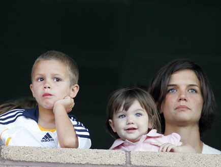 קייטי הולמס, סורי וברוקלין בקהם (צילום: Toby Canham, GettyImages IL)