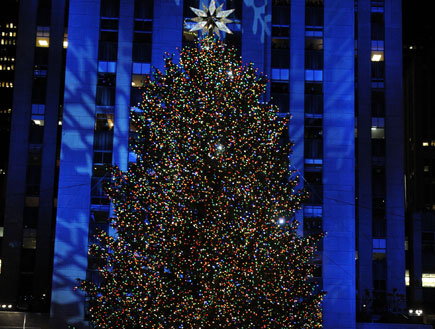 עץ חג המולד בטיימס סקוור ניו יורק (צילום: Bryan Bedder, GettyImages IL)