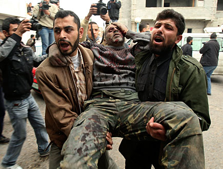 פלסטיני, פצוע, תקיפה, צה"ל, עזה (צילום: רויטרס)