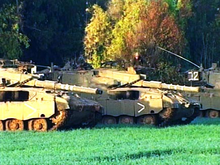 טנקים ליד עזה, הבוקר