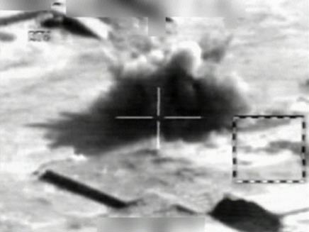 תצלום אוויר של הפצצה ממזל"ט  (צילום: חדשות 2)
