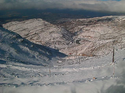 שלג בגולן (צילום: אתר החרמון)