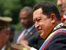 דיוקן הנשיא המנוח צ'אבס בהלוויתו (צילום: רויטרס)