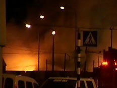 שריפת הענק באשדוד, בשבוע שעבר (צילום: חדשות 2)