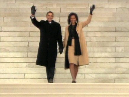 בני הזוג אובמה בתחילת הדרך (צילום: חדשות 2)