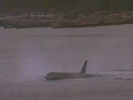שלד המטוס שהתרסק (צילום: CNN)