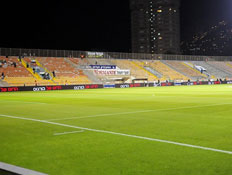 אצטדיון קרית אליעזר בחיפה ריק (צילום: אלעד ירקון, מערכת ONE)