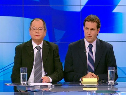פנאל חדשות 2 על הבחירות (תמונת AVI: חדשות)