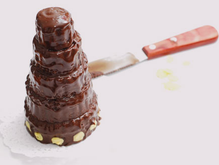עוגת שוקולד קומות (צילום: עמרי אנדרס צורף)