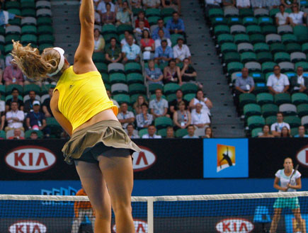 carolin wozniuclici tenis (צילום: Pool, GettyImages IL)