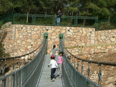 טיולי משפחות: גשר החבלים בפארק נשר (וידאו WMV: קרן קיימת לישראל)