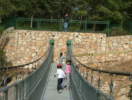 טיולי משפחות: גשר החבלים בפארק נשר (וידאו WMV: קרן קיימת לישראל)
