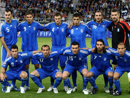 נבחרת יוון 2009 (צילום: Phil Cole, GettyImages IL)