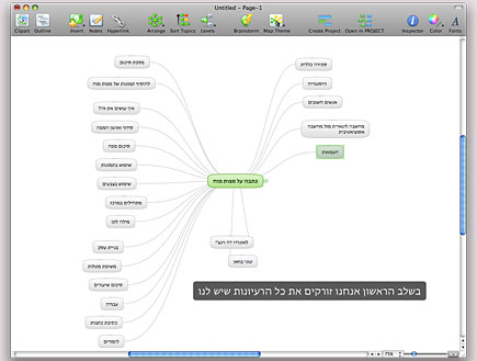 Mindmap 1st stage (צילום: זיו קיטרו)