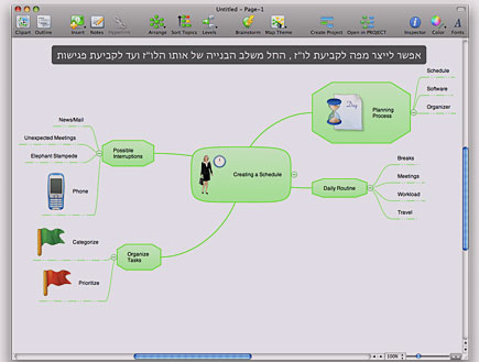 mindmap creating schedule (צילום: זיו קיטרו)