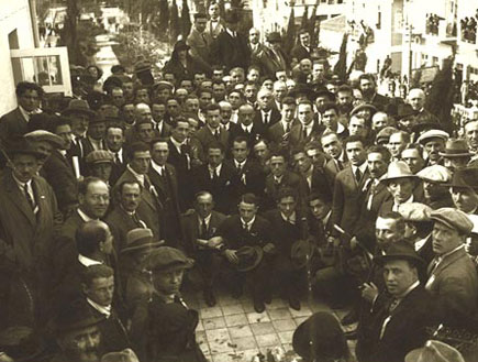 שחקני הכח וינה בביקור בישראל בשנת 1924 (צילום: אתר הכח-עמידר רמת-גן)