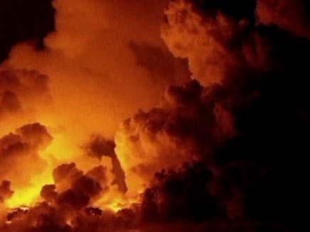 הר געש התפרץ באקוודור (צילום: חדשות 2)
